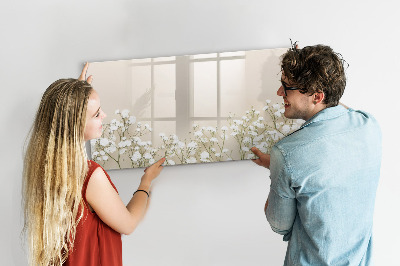 Magnetic writing board Blooming flowers