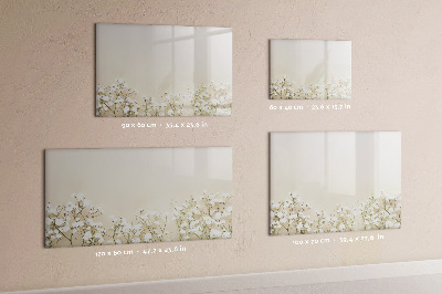 Magnetic writing board Blooming flowers