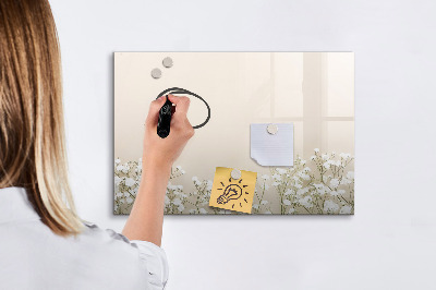 Magnetic writing board Blooming flowers