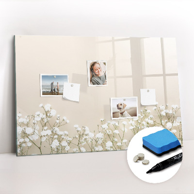 Magnetic writing board Blooming flowers