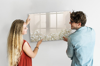 Magnetic writing board Blooming flowers