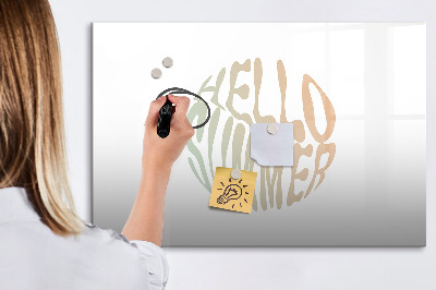 Magnetic erase board Hello summer