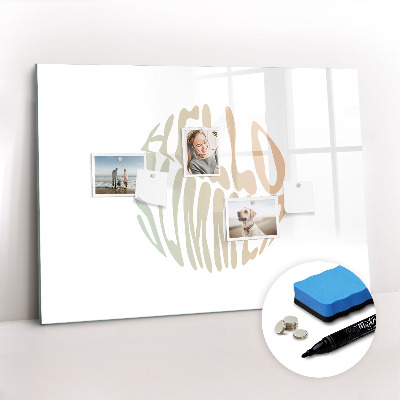 Magnetic erase board Hello summer