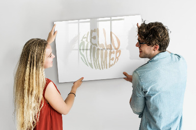 Magnetic erase board Hello summer