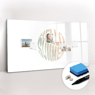 Magnetic erase board Hello summer