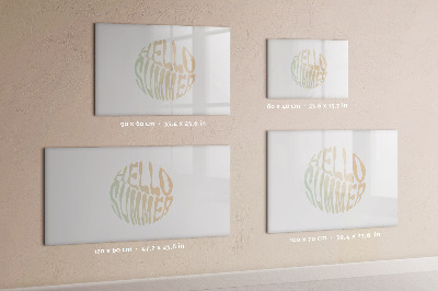 Magnetic erase board Hello summer