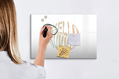 Magnetic erase board Hello summer