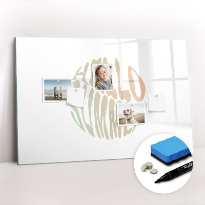 Magnetic erase board Hello summer