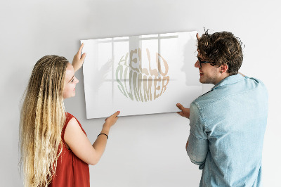 Magnetic erase board Hello summer