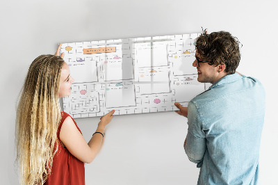 Magnetic writing board Weekly plan