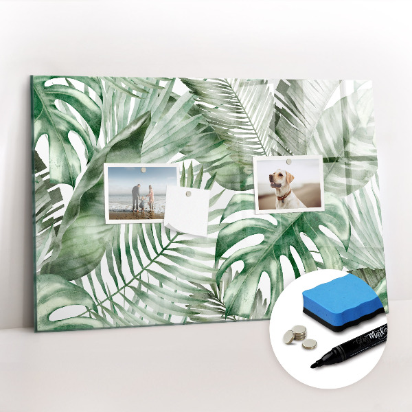 Magnetic erase board Plant leaves