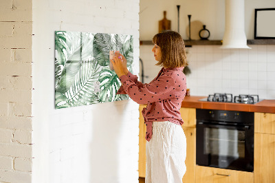 Magnetic erase board Plant leaves