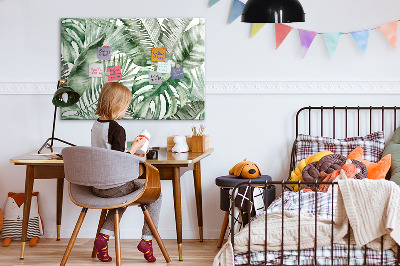 Magnetic erase board Plant leaves