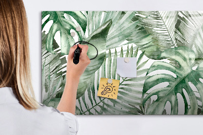 Magnetic erase board Plant leaves