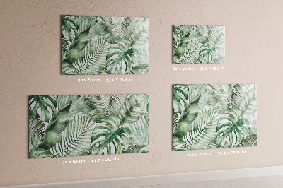 Magnetic erase board Plant leaves