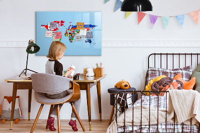 Magnetic writing board Flag Map