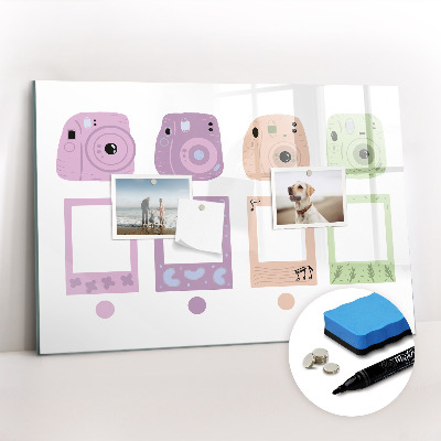 Magnetic writing board Camera set