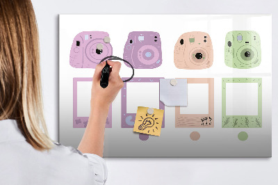 Magnetic writing board Camera set