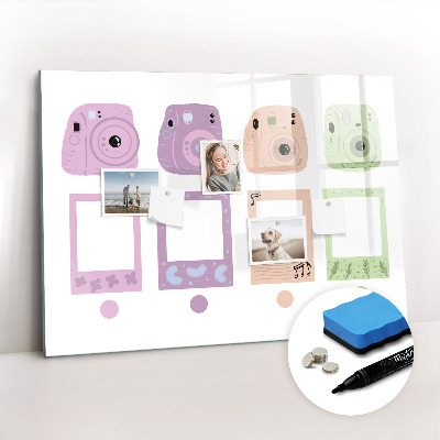 Magnetic writing board Camera set