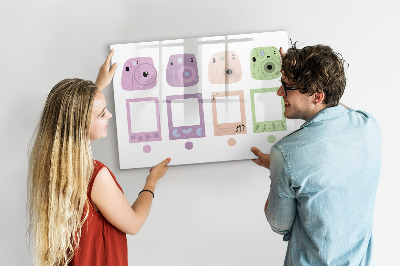 Magnetic writing board Camera set