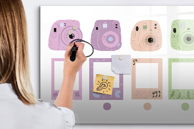 Magnetic writing board Camera set