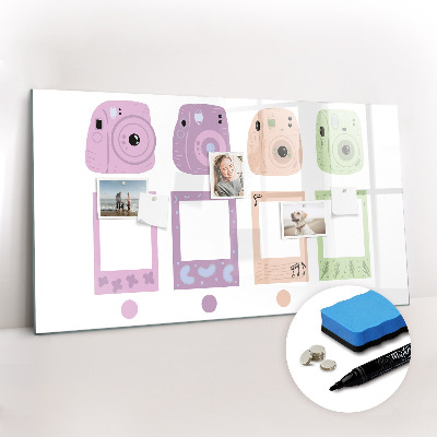 Magnetic writing board Camera set
