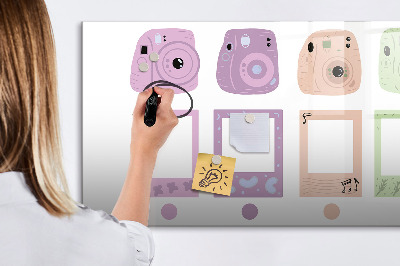 Magnetic writing board Camera set