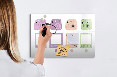 Magnetic writing board Camera set