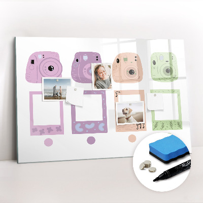 Magnetic writing board Camera set