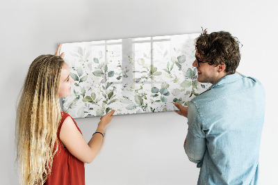 Magnetic erase board Plants leaves