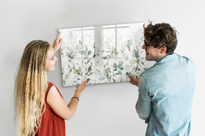 Magnetic erase board Plants leaves