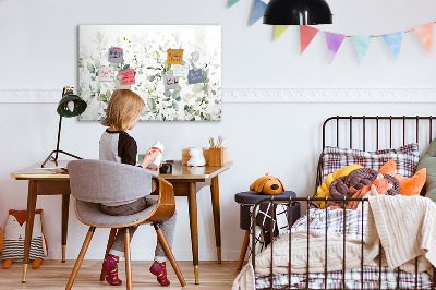 Magnetic erase board Plants leaves