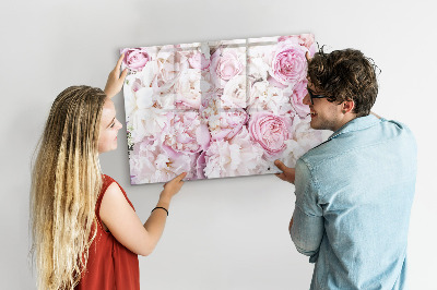 Magnetic writing board Decorative flowers