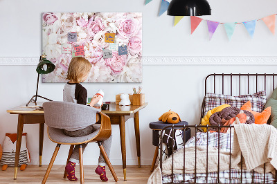 Magnetic writing board Decorative flowers