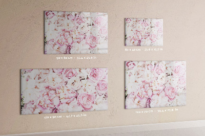 Magnetic writing board Decorative flowers