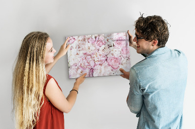 Magnetic writing board Decorative flowers