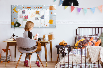 Magnetic erase board Weekly planner