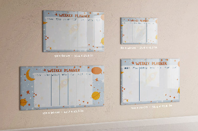Magnetic erase board Weekly planner