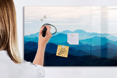 Magnetic erase board Watercolor mountains