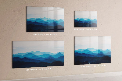 Magnetic erase board Watercolor mountains