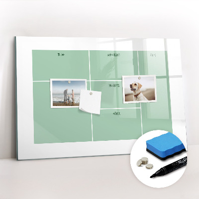 Magnetic erase board Office organizer