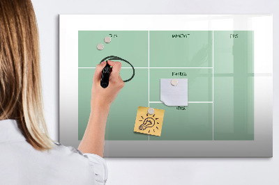 Magnetic board for drawing Office organizer