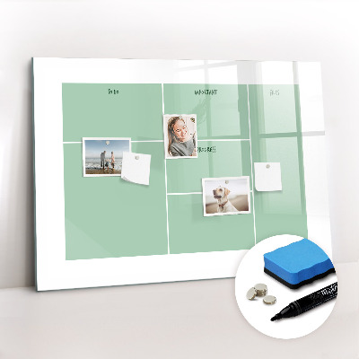 Magnetic erase board Office organizer