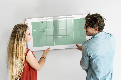 Magnetic erase board Office organizer
