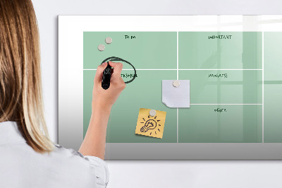 Magnetic erase board Office organizer