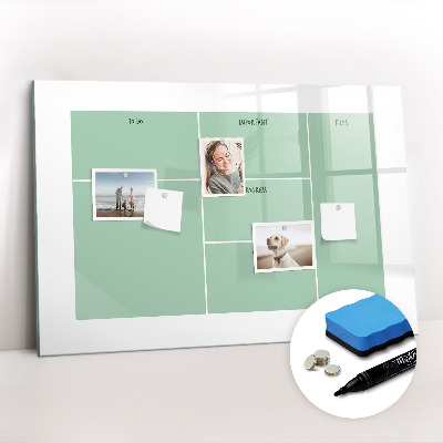 Magnetic board for drawing Office organizer