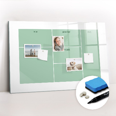 Magnetic erase board Office organizer