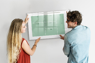 Magnetic erase board Office organizer