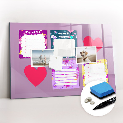 Magnetic erase board Monster notes