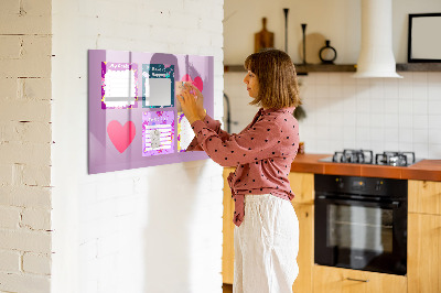 Magnetic erase board Monster notes
